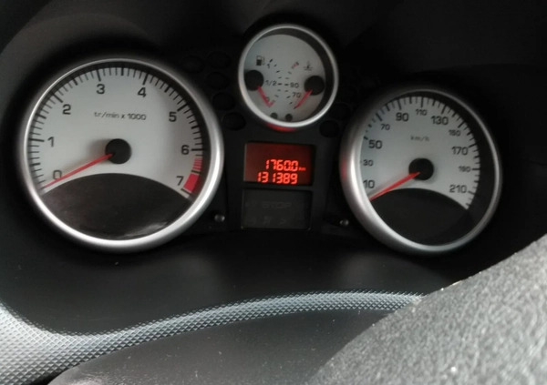Peugeot 206 cena 12999 przebieg: 131500, rok produkcji 2010 z Gdańsk małe 92